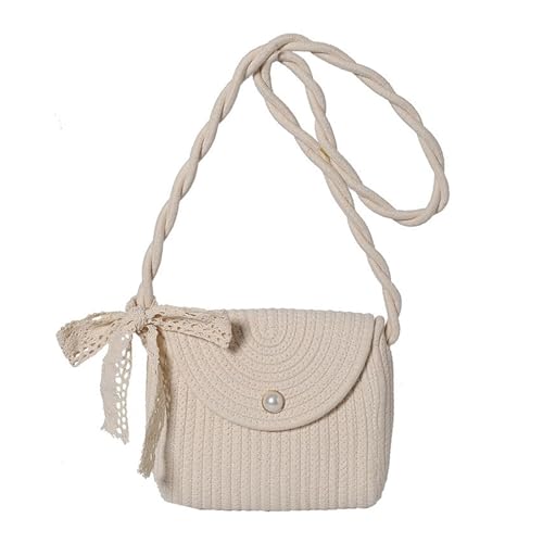 Elegante Damen Umhängetasche Aus Gewebtem Stroh Schultertasche Vintage Stil Ethno Strand Stroh Klappentasche Mit Süßer Spitzen Schleife Elegante Damen Umhängetasche Aus Gewebtem Stroh Schultertasche Vintage Stil Ethno Strand Stroh Klappentasche Mit Süßer Spitzen Schleife von KASFDBMO