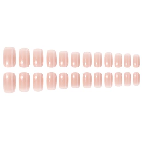 Full Cover Nail Tips French Tip False Nails Detachable Press On Nails Artificial Nails Square Nails For Women Girls French Tip False Nails Square Full Cover Nail Tips Detachable Press On Nails von KASFDBMO