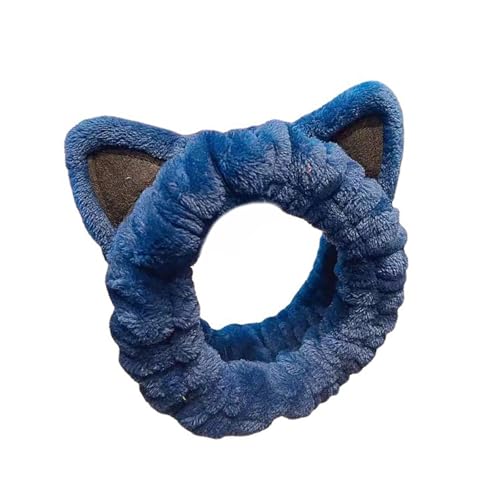 Haarband in Katzenohren-Form, elastisch, Make-Up-Stirnbänder, bequemes Haarband für verschiedene Anlässe von KASFDBMO