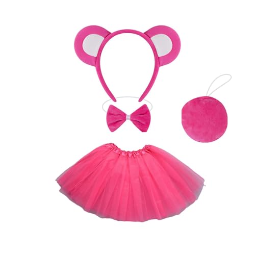 Haarreif mit Cartoon-Bär-Ohren, Schleifen, Krawatte, kurzes Kleid, modisch, weicher Stoff, Haarschmuck für Damen und Kinder Haarreif mit Cartoon-Bär-Ohren, Schleifen, Krawatte, kurzes Kleid, modisch, weicher Stoff, Haarschmuck für Damen und Kinder von KASFDBMO