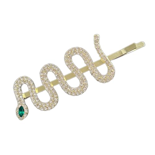 Haarspange in Schlangenform, stilvolles Haar-Accessoire mit Strass-Details, Haarspangen für stilvolle Looks von KASFDBMO