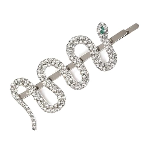 Haarspange in Schlangenform, stilvolles Haar-Accessoire mit Strass-Details, Haarspangen für stilvolle Looks von KASFDBMO