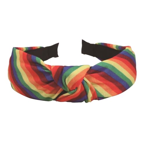 KASFDBMO Buntes Haar-Accessoire, Stirnband, modisches Haarband, LGBTQ, Regenbogen-Kopfschmuck für Feiern und den täglichen Gebrauch von KASFDBMO