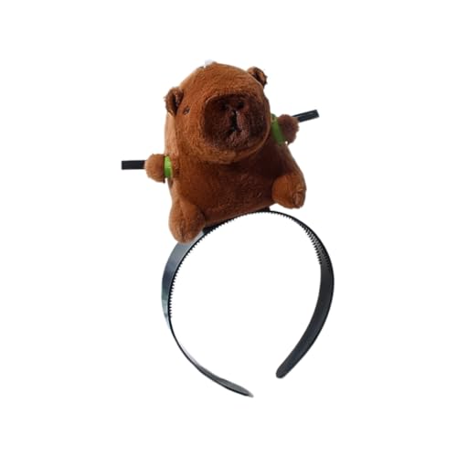KASFDBMO Lustiges Capybaras-Haarband mit Pony-Clip, Kopfbedeckung, Pony, Clip, kreatives Stirnband für Make-up von KASFDBMO