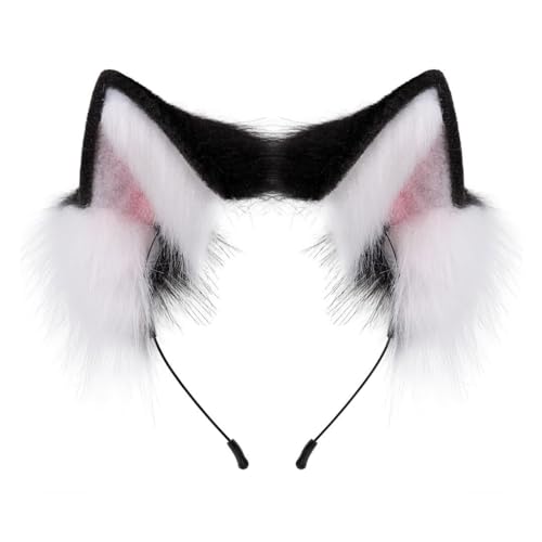 KASFDBMO Modische Ohren Stirnband Plüsch Haarteile Kopfbedeckung Haarschmuck für Partys und Halloween Kostüm Cosplay Enthusiasten von KASFDBMO
