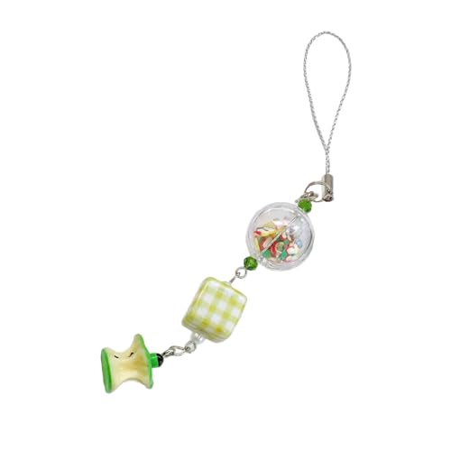 KASFDBMO Multifauntal Obstperlen Telefon Charmekette Für Den Täglichen Gebrauch Geeignet Für Bag USBs Und Mit Sicheren Designs Stylish Smartphone Ornament von KASFDBMO