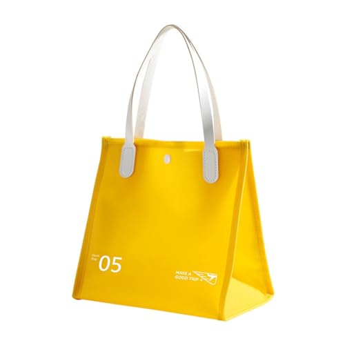 KASFDBMO Multifunktionale Make-up-Tasche mit großem Fassungsvermögen, PVC, Reise-Kulturbeutel, Kosmetiktasche, Aufbewahrung, Oragenizer für Damen und Mädchen, Rh2313 Portab, Gelb von KASFDBMO