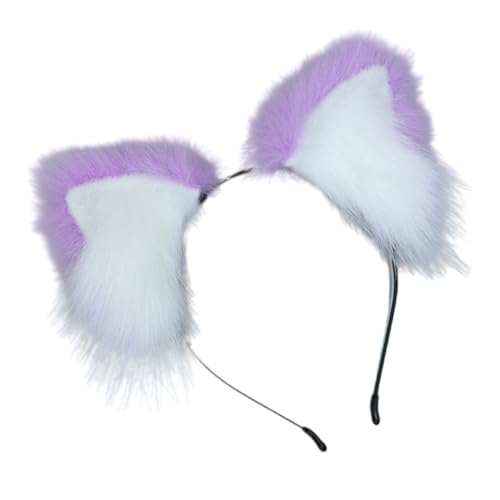 KASFDBMO Plüsch-Katzenohren-Haarbänder, Anime-Kostüm, Kopfbedeckung, schöne Tierohr-Haarreifen für Partys, Hochzeiten, Cosplay von KASFDBMO