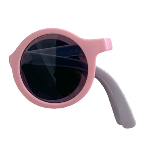 KASFDBMO Praktische, faltbare Sonnenbrille, reisefreundliche Sonnenbrille mit Umhängeetui für Kinder, perfekt für Abenteuer, Reisen, Sonnenbrille für Kinder, Farbe 1 von KASFDBMO