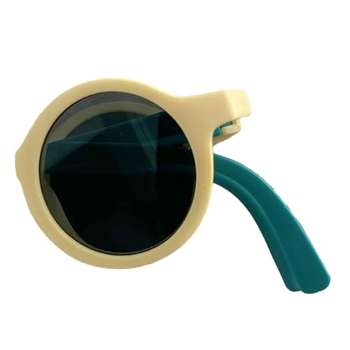 KASFDBMO Praktische, faltbare Sonnenbrille, reisefreundliche Sonnenbrille mit Umhängeetui für Kinder, perfekt für Abenteuer, Reisen, Sonnenbrille für Kinder, Farbe 2 von KASFDBMO