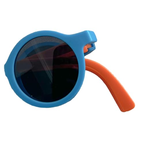 KASFDBMO Praktische, faltbare Sonnenbrille, reisefreundliche Sonnenbrille mit Umhängeetui für Kinder, perfekt für Abenteuer, Reisen, Sonnenbrille für Kinder, Farbe 4 von KASFDBMO