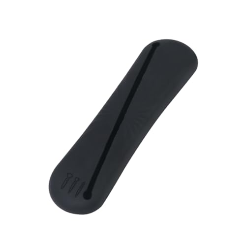 KASFDBMO Silikon-Make-up-Pinselhalter, tragbare Pinsel-Kosmetiktasche für Frauen und Mädchen, Gesichtspinsel, Kosmetiktaschen, Schwarz von KASFDBMO