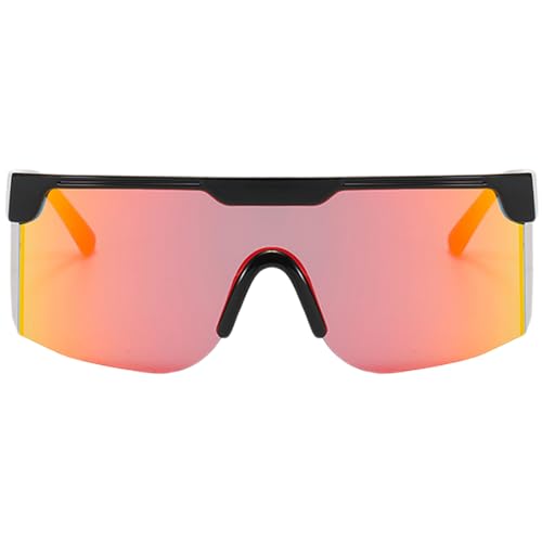 KASFDBMO Sonnenbrille, Sport-Sonnenbrille für Erwachsene, bunte Gläser, coole Sportbrille, Fahrrad-Sonnenbrille, Damen-Sonnenbrille, merhfarbig von KASFDBMO