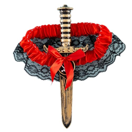 KASFDBMO Strumpfband Strapsgürtel Für Damen Cooler Hosenträger Dessous Gürtel Verstellbarer Oberschenkel Strumpfband Für Nachtclub von KASFDBMO