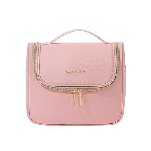 KASFDBMO Tragbare Reise-Make-up-Kosmetiktasche, Multifunktionskoffer, Kulturbeutel für Frauen und Mädchen, Reise-Aufbewahrungstasche, hellrosa von KASFDBMO