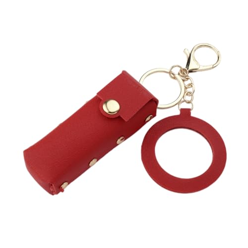 KASFDBMO Tragbarer Lippenstift-Halter, Lippenbalsam-Halter, einfach zu tragen und zu organisieren Ihre Lippenstifte für Frauen und Mädchen, rot von KASFDBMO
