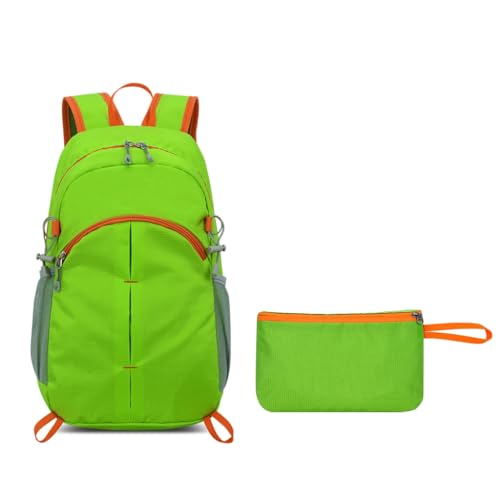 KASFDBMO Wanderrucksack für Damen und Herren, Nylon-Rucksäcke, Studenten, Schulrucksack, große Kapazität, Reiserucksack, faltbarer Rucksack, siehe abbildung von KASFDBMO