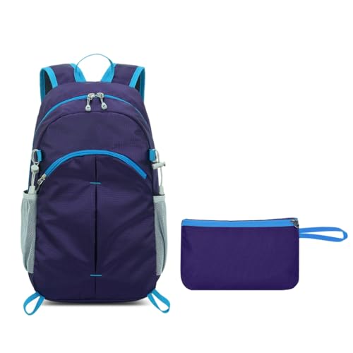 KASFDBMO Wanderrucksack für Damen und Herren, Nylon-Rucksäcke, Studenten, Schulrucksack, große Kapazität, Reiserucksack, faltbarer Rucksack, siehe abbildung von KASFDBMO