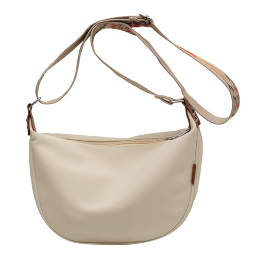 Leichte und praktische Canvas-Tasche mit geräumigem Stauraum und leicht zu reinigender Knödeltasche für jeden Tag, beige von KASFDBMO
