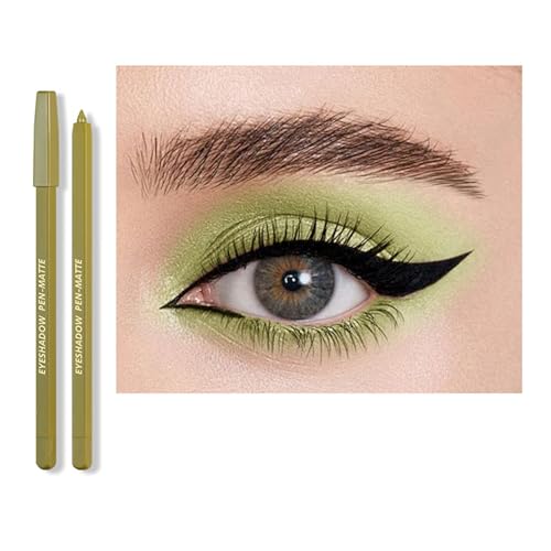 Matte Gel Stift Farbenfrohe Bleistift Metallic Glitters Bleistift Augen Make Up Leckschatten Glitzer Farbiger Gel Schattenstift von KASFDBMO