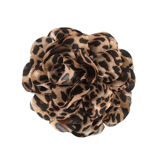 Modische Retro-Haarspange mit Leopardenmuster, elegante Haarnadel, bequeme Party-Kopfbedeckung für stilvolle Frauen von KASFDBMO