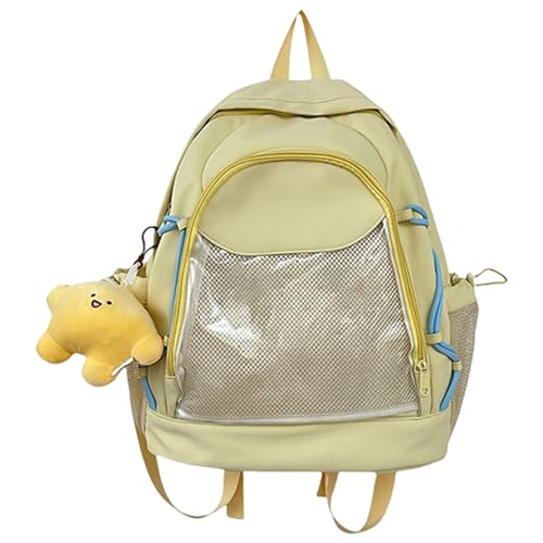 Transparente Schultasche Für Damen PVC Rucksack Große Kapazität Lässiger Tagesrucksack Geeignet Für Schule Und Alltag von KASFDBMO