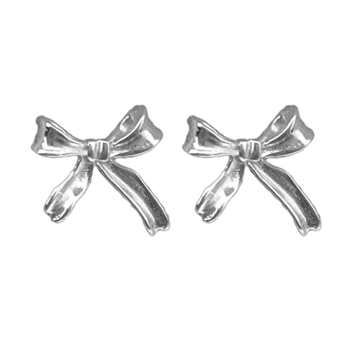 Zarte Schleifen-Ohrringe für Damen und Mädchen, koreanische Schleife, Ohr-Accessoire für den täglichen Gebrauch, Hochzeitsschmuck, Siehe Abbildung von KASFDBMO