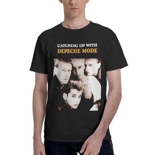 Herren Mode Music De&PE&Che Band Einfaches Baumwoll-t-Shirt Individualisiertes Bedrucktes Oberteil Weiches Und Bequemes T-Shirt Schwarz M Herren Mode Music De&PE&Che Band Einfaches Baumwoll-t-Shirt Individualisiertes Bedrucktes Oberteil Weiches Und Bequemes T-Shirt Schwarz M von KASUINE
