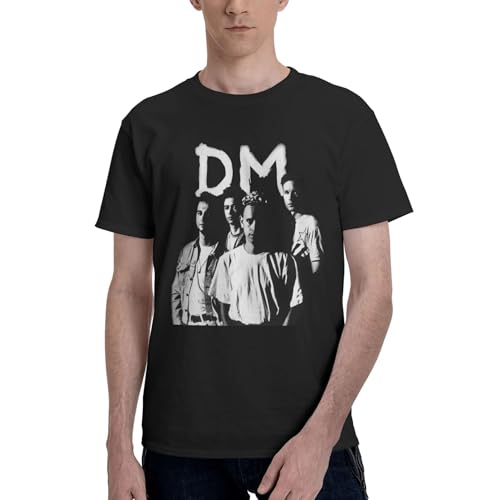 Herren Mode Music De&PE&Che Band Einfaches Baumwoll-t-Shirt Individualisiertes Bedrucktes Oberteil Weiches Und Bequemes T-Shirt Schwarz XL Herren Mode Music De&PE&Che Band Einfaches Baumwoll-t-Shirt Individualisiertes Bedrucktes Oberteil Weiches Und Bequemes T-Shirt Schwarz XL von KASUINE
