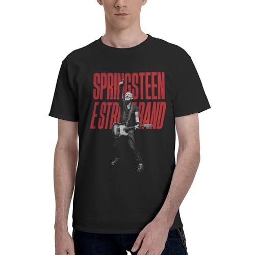 Herren Springsteen Rock Singer Bruce Einfaches Baumwoll-t-Shirt Individualisiertes Bedrucktes Oberteil Weiches Und Bequemes T-Shirt Schwarz M Herren Springsteen Rock Singer Bruce Einfaches Baumwoll-t-Shirt Individualisiertes Bedrucktes Oberteil Weiches Und Bequemes T-Shirt Schwarz M von KASUINE