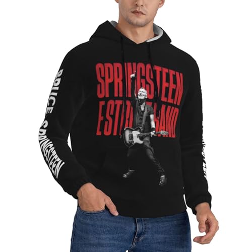 KASUINE Herren Springsteen Rock Singer Bruce Kapuzensweatshirt Mit Individuellem Druck Lässliches Und Bequemes Oberteil Moderner Kapuzensweatshirt Mehrfarbig XL von KASUINE