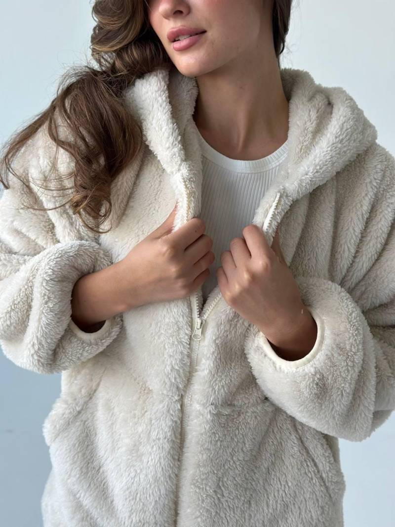 Übergroßer Teddy. Hoodie Women.cozy Fleece Reißverschluss Jacke. Flauschiges Sherpa Sweatshirt.warmer Plüsch Oversized Mantel.winter Loungewear von KASVIStore