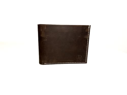 KATA Herren Geldbörse WHISPERERS Herren Portemonnaie Herren Leder, Rindleder voll, schwarz, Handcrafted, Handstiched. (Schwarz) von KATA