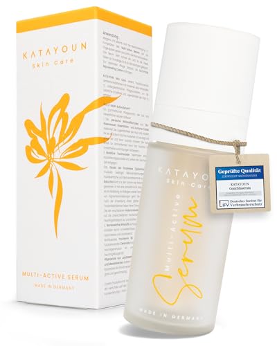 Katayoun Hyaluron Serum Hochdosiert mit Bio-Rosenwasser Bakuchiol und Kurkumaextrakt - Vegane Anti-Aging Hautpflege für Frauen und Männer - Made in Germany Katayoun Hyaluron Serum Hochdosiert mit Bio-Rosenwasser Bakuchiol und Kurkumaextrakt - Vegane Anti-Aging Hautpflege für Frauen und Männer - Made in Germany von KATAYOUN