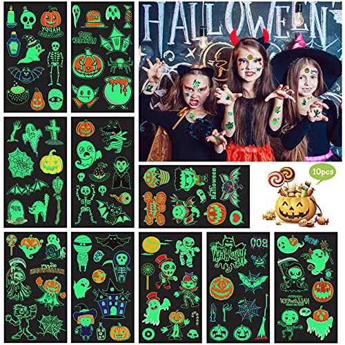 KATELUO Halloween Gesicht Temporäre Tattoos, Tattoos Aufkleber,halloween make up,halloween kostüm,Tattoos,Narben Kratzer Aufkleber Narbenblut Aufkleber,Geeignet für Halloween-Mottopartys. (Size F) von KATELUO