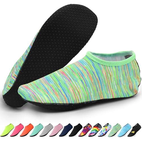KATKLIU Wassersocken – rutschfeste Tauchsocke mit griffiger Sohle – leichte, schnell trocknende Schwimmsocken für Männer und Frauen – Strand- und Surfausrüstung für Pool, Yoga, Indoor- und KATKLIU Wassersocken – rutschfeste Tauchsocke mit griffiger Sohle – leichte, schnell trocknende Schwimmsocken für Männer und Frauen – Strand- und Surfausrüstung für Pool, Yoga, Indoor- und von KATLKIU