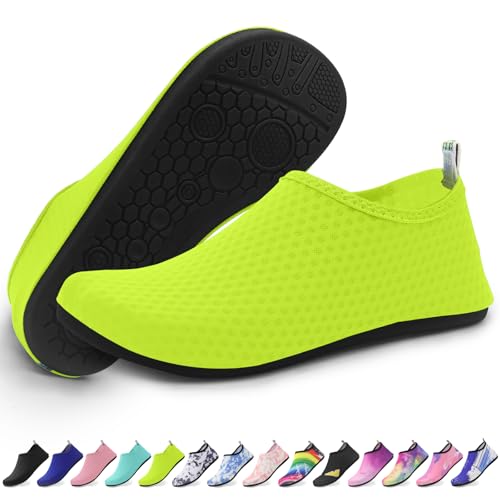 KATLKIU Schnell trocknende Wasserschuhe für Damen und Herren, leichte Strandschuhe mit rutschfester Sohle, ideal zum Schwimmen, Surfen, Outdoor-Sport, grün, 40/42 EU KATLKIU Schnell trocknende Wasserschuhe für Damen und Herren, leichte Strandschuhe mit rutschfester Sohle, ideal zum Schwimmen, Surfen, Outdoor-Sport, grün, 40/42 EU von KATLKIU