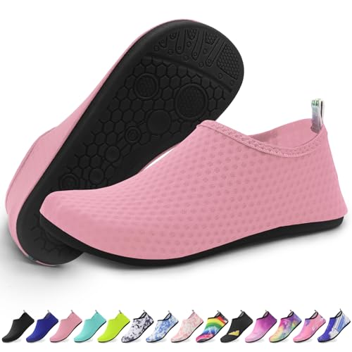 KATLKIU Schnell trocknende Wasserschuhe für Damen und Herren, leichte Strandschuhe mit rutschfester Sohle, ideal zum Schwimmen, Surfen, Outdoor-Sport, rose, 39.5/40.5 EU KATLKIU Schnell trocknende Wasserschuhe für Damen und Herren, leichte Strandschuhe mit rutschfester Sohle, ideal zum Schwimmen, Surfen, Outdoor-Sport, rose, 39.5/40.5 EU von KATLKIU