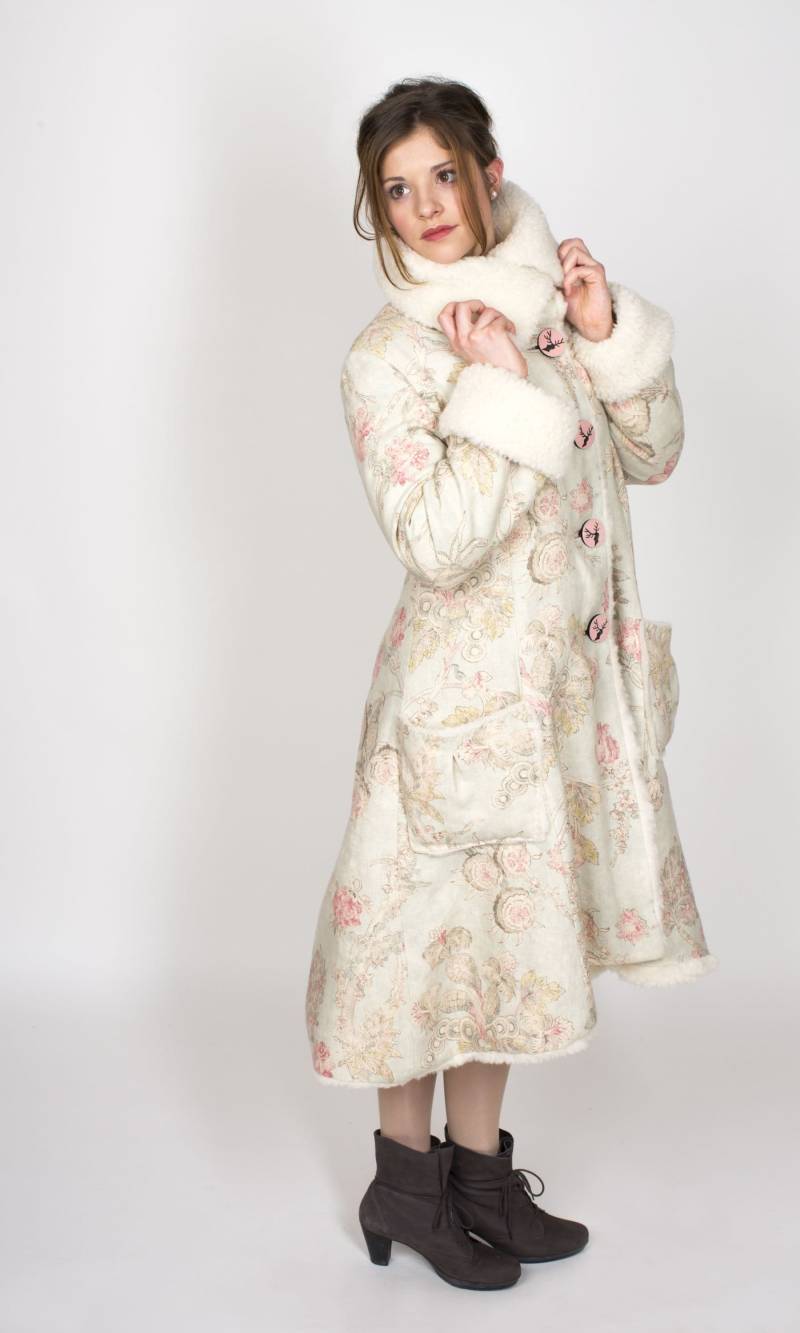 Märchenmantel, Wintermantel, Damenmantel, Mantel, Designermantel, Naturbelassen, Öko, Handgefertigt von KATRINBENDICK