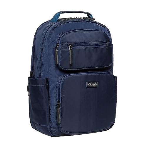 KAUKKO Freizeit Laptop Rucksack, für Damen & Herren Wasserdichter Wanderrucksack, Leicht Backpack mit viele fächer für Schule Arbeit und Sport, 14L, Blau von KAUKKO