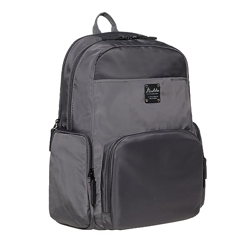 KAUKKO Freizeit Laptop Rucksack Klein, für Damen & Herren Wasserdichter Wanderrucksack, Leicht Backpack mit viele fächer für Schule Arbeit und Sport, 11L, Grau von KAUKKO