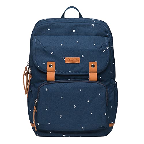 KAUKKO Kinderrucksack Schulrucksack für Jungen & Mädchen mit Brustgurt Kita Rucksack- für Ausflüge, Blau-K8009 von KAUKKO