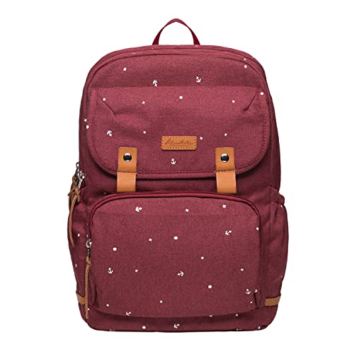 KAUKKO Kinderrucksack Schulrucksack für Jungen & Mädchen mit Brustgurt Kita Rucksack- für Ausflüge, Rot-K8009 von KAUKKO