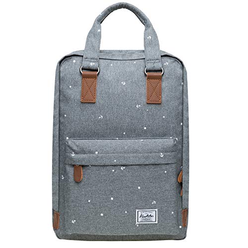 KAUKKO Rucksack Damen Herren Schön u.Stylish Handtasche mit Laptopfach für 12" Notebook für Ausflüge, Schule, Uni,16L von KAUKKO