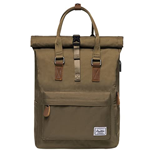 KAUKKO Rucksack Damen Herren Schön und Durchdacht Daypack Handtasche mit Laptopfach für Schul, Ausflüge,Uni,für 12 Zoll Notebook, 28 * 11 * 40cm/ 13L von KAUKKO