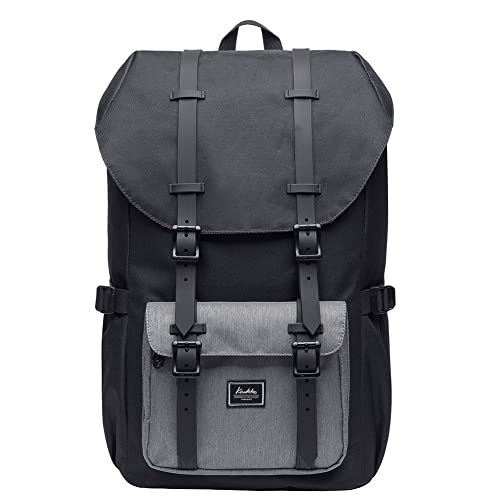 KAUKKO Ep5 Herren Rucksack, Schwarz und Grau-5, one size, Tagesrucksa von KAUKKO