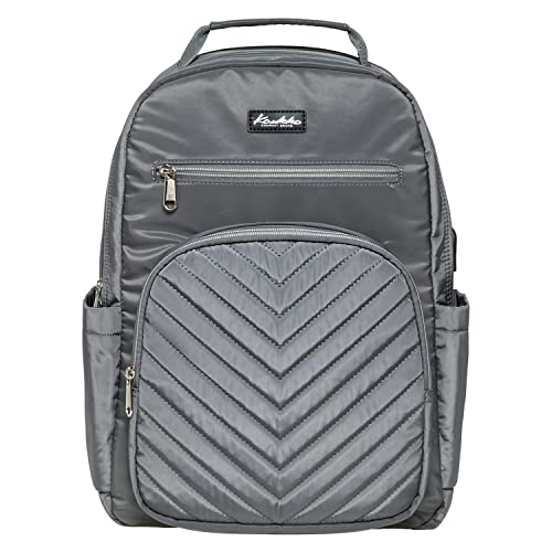 KAUKKO Rucksack Damen Herren für Arbeit, Ausflüge, Uni, 27 * 11 * 40 cm, 11.8 L, 0.67 KG (Grau JNL-KS26-09) von KAUKKO