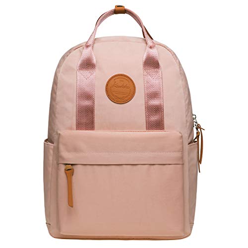 KAUKKO Unisex-Kinder Schulrucksack mit Laptopfach für 13 Zoll Laptop, 29 * 13 * 40 cm 15 L (Pink JNL-KS07) von KAUKKO