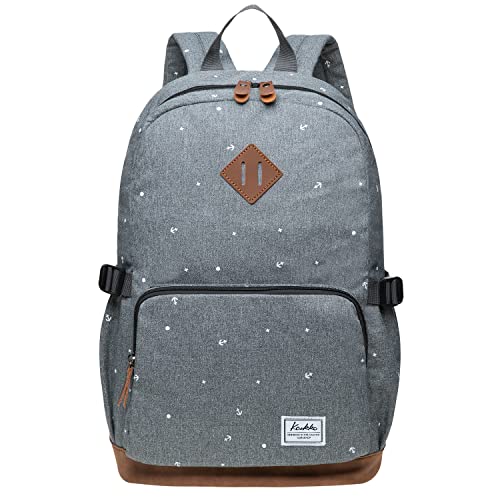 KAUKKO Studenten Backpack für Mädchen Jungen & Kinder mit 14" Laptopfach & Anti Diebstahl Tasche für den Alltag, 11.8"* 5.2"* 17.7"/ 17.6L von KAUKKO