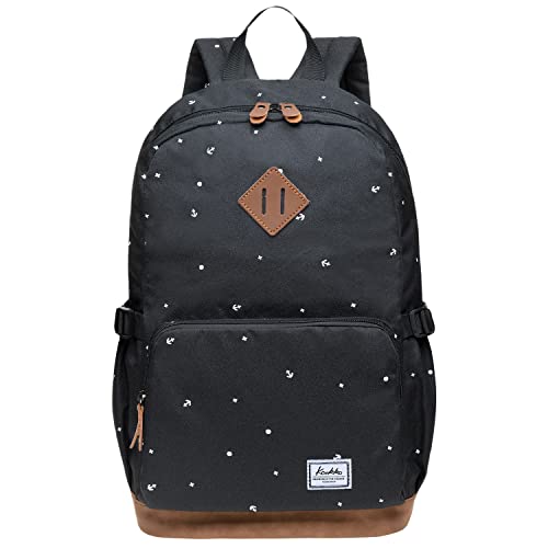 KAUKKO Studenten Backpack für Mädchen Jungen & Kinder mit 14" Laptopfach & Anti Diebstahl Tasche für den Alltag, 11.8"* 5.2"* 17.7"/ 17.6L von KAUKKO
